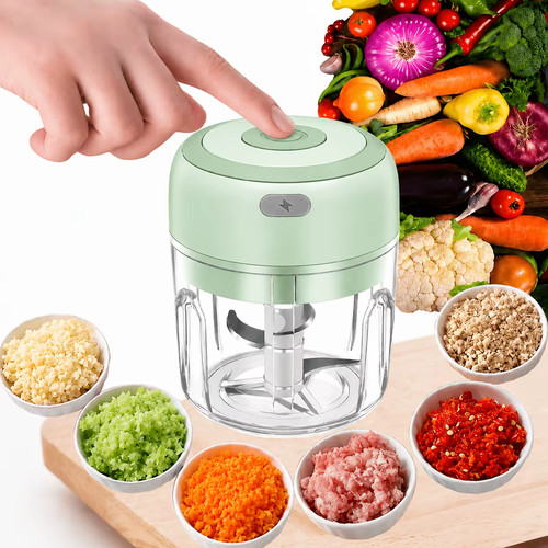 Electric 250ml garlic press - electric,